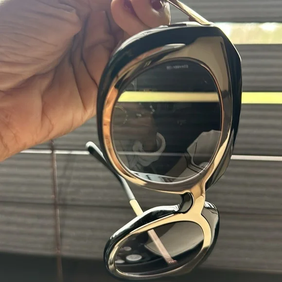 Dolce & Gabbana two tone black and gold acetate sunglasses. Style: DG5104 501/8G - Picture 8 of 12